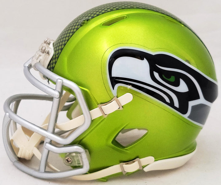 Steve Largent Signed Seattle Seahawks Flash Green Mini Helmet "HOF 95" MCS Holo