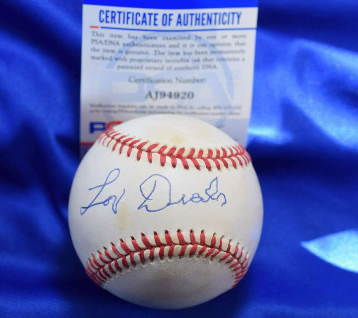 Lou Dials PSA DNA Coa Autograph American League OAL Signed Baseball
