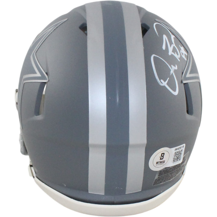 Dez Bryant Autographed Dallas Cowboys Slate Mini Helmet Beckett Witness 55041