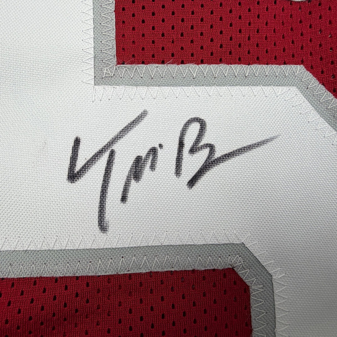 Autographed/Signed Trey McBride Arizona Red Football Jersey Beckett BAS COA
