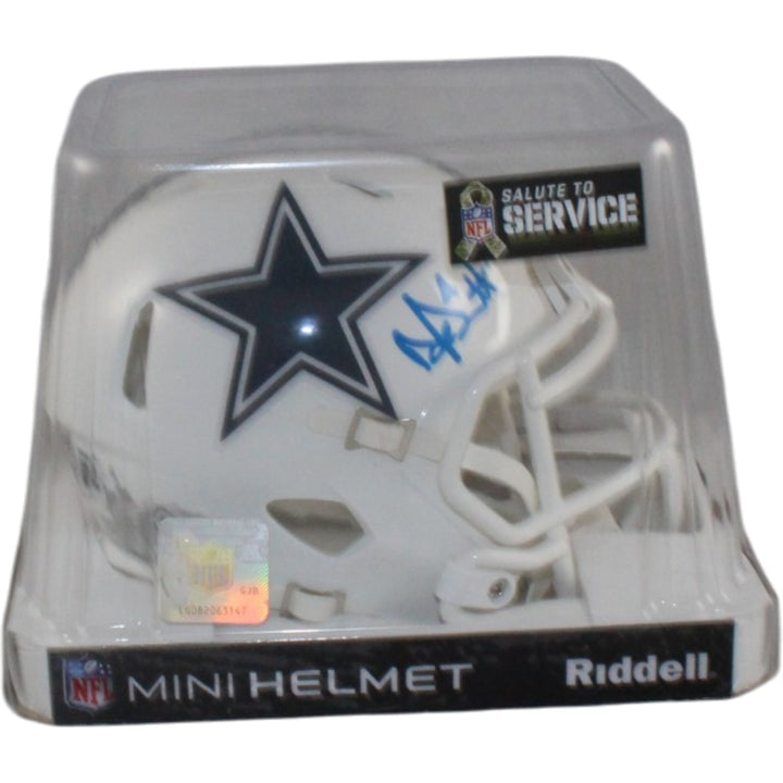 Dak Prescott Autographed/Signed Dallas Cowboys 24 STS Mini Helmet Beckett 56338