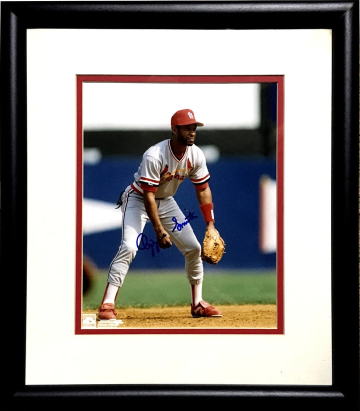 Ozzie Smith Cardinals signed 8x10 photo framed autograph HOF CBM COA