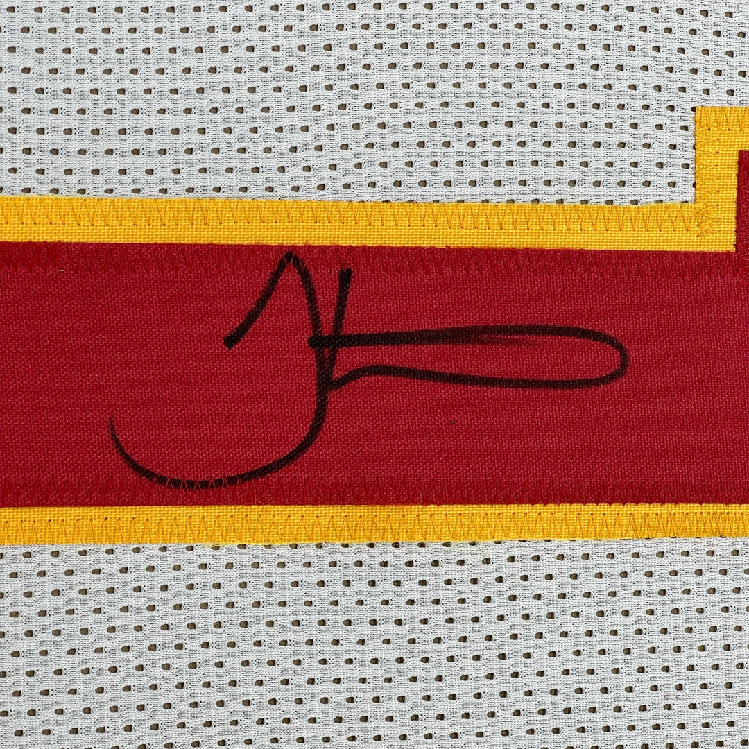 FRAMED Signed TYREEK HILL 35x39 Kansas City White Jersey JSA COA