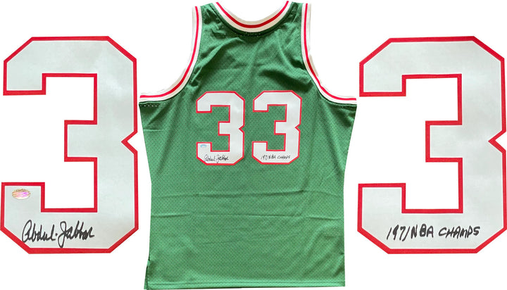 Karrem Abdul-Jabbar "1971 NBA Champs" Autographed Milwaukee Bucks Mitchell & Nes