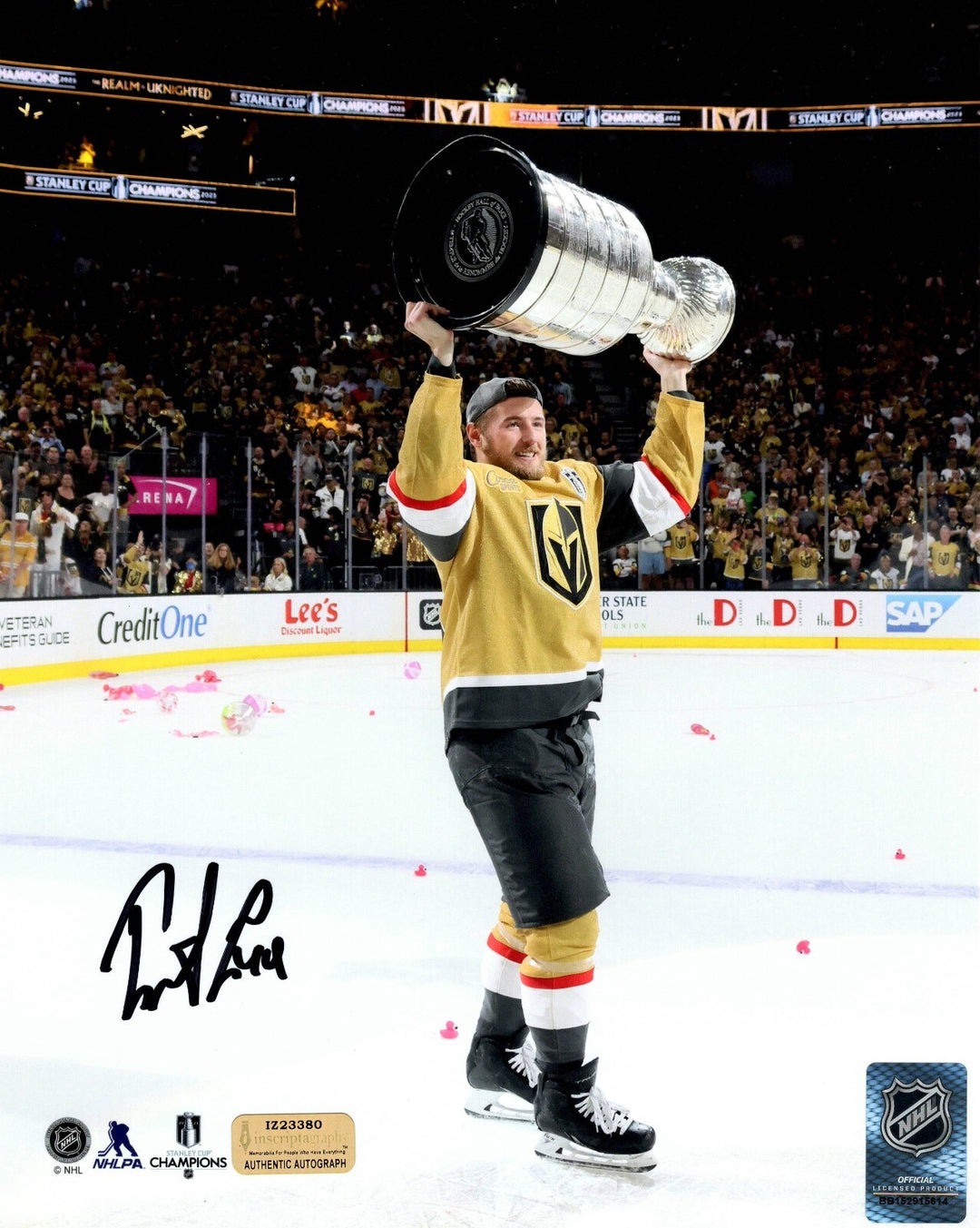 Ivan Barbashev Autographed 8x10 Photo Vegas Golden Knights Stanley Cup COA IGM