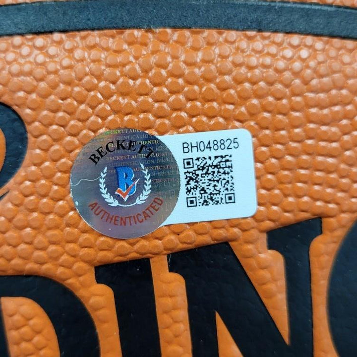 Karl Malone signed I/O Replica Spalding Basketball Jazz (B) ~ Beckett BAS Holo