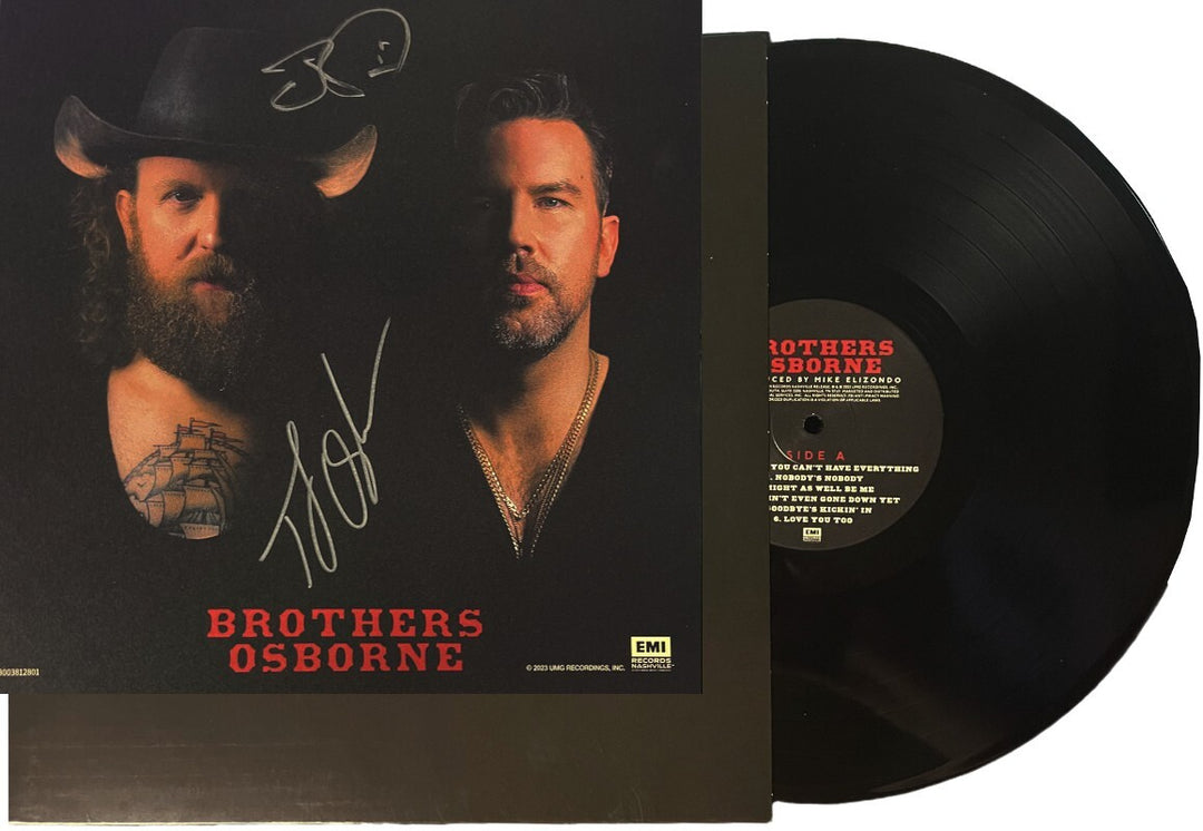Brothers Osborne signed 2023 Titled 11x11 Art Card/Album Cover/LP/Record -COA