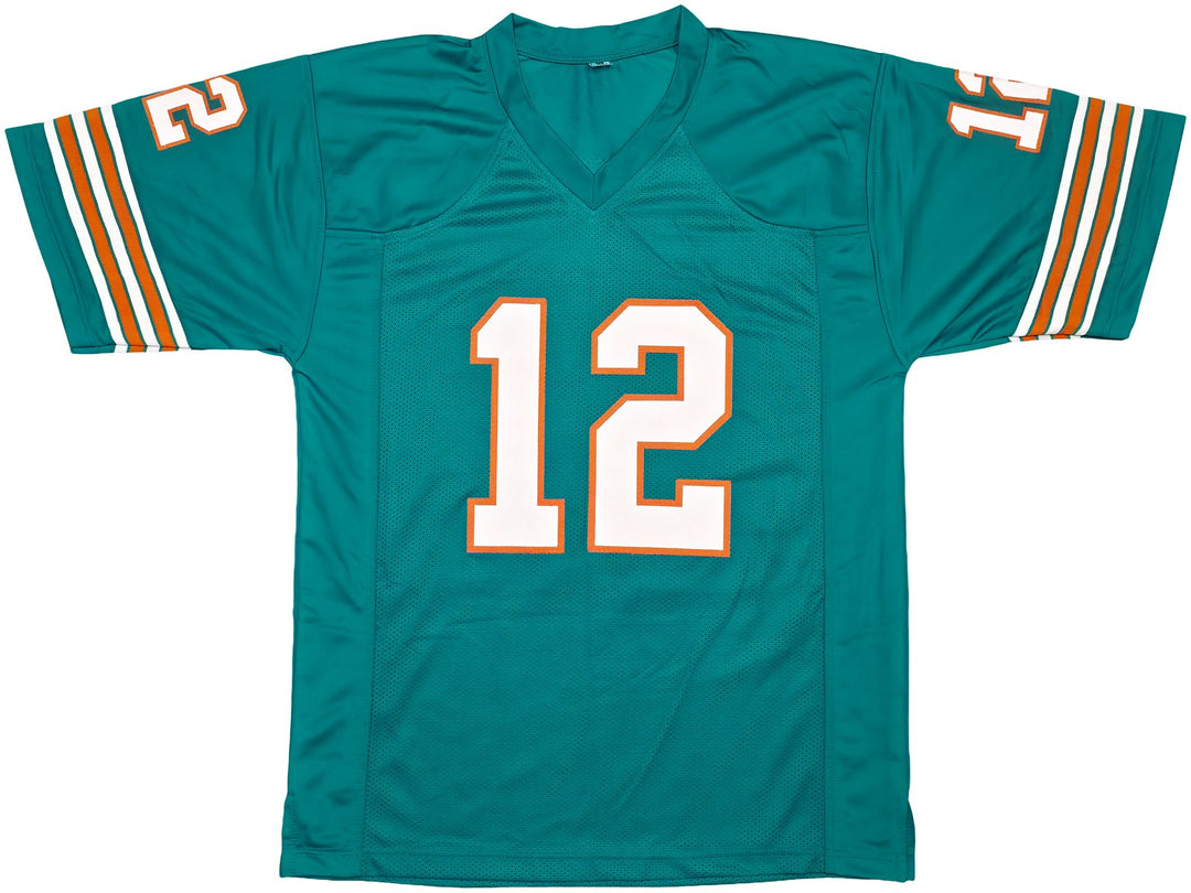 Miami Dolphins Bob Griese Signed Teal Jersey Beckett Witness