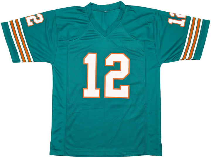 Miami Dolphins Bob Griese Signed Teal Jersey Beckett Witness