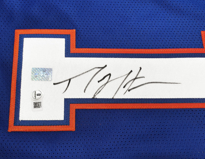 Florida Gators Percy Harvin Autographed Signed Blue Jersey Beckett BAS QR