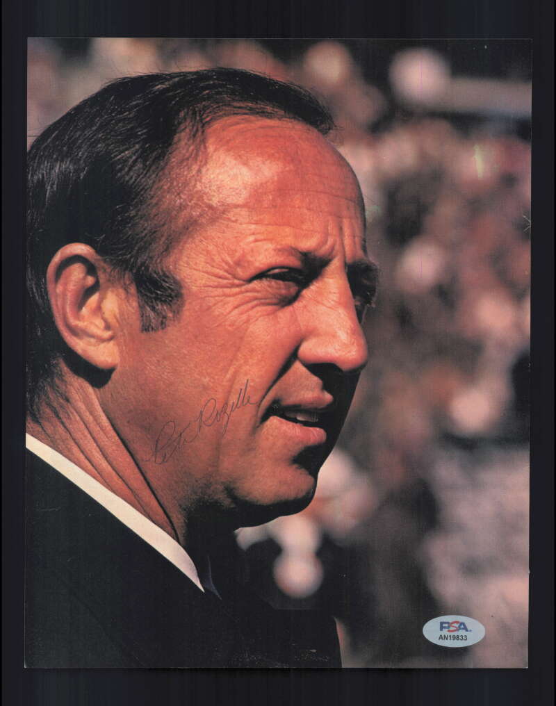 Pete Rozelle PSA DNA Signed  Vintage 8x10 Photo Autograph 1970`s