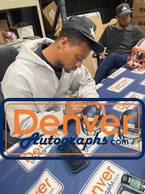 Patrick Surtain Autographed Denver Broncos Mini Helmet Beckett Witness 56419