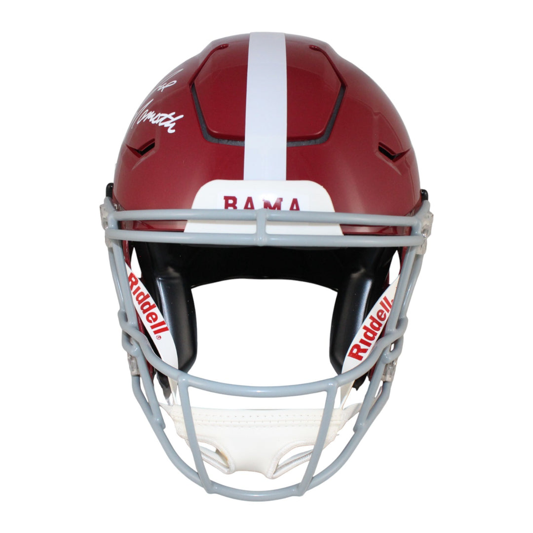 Joe Namath Autographed Alabama Crimson Tide SpeedFlex Helmet Beckett WIT 53374