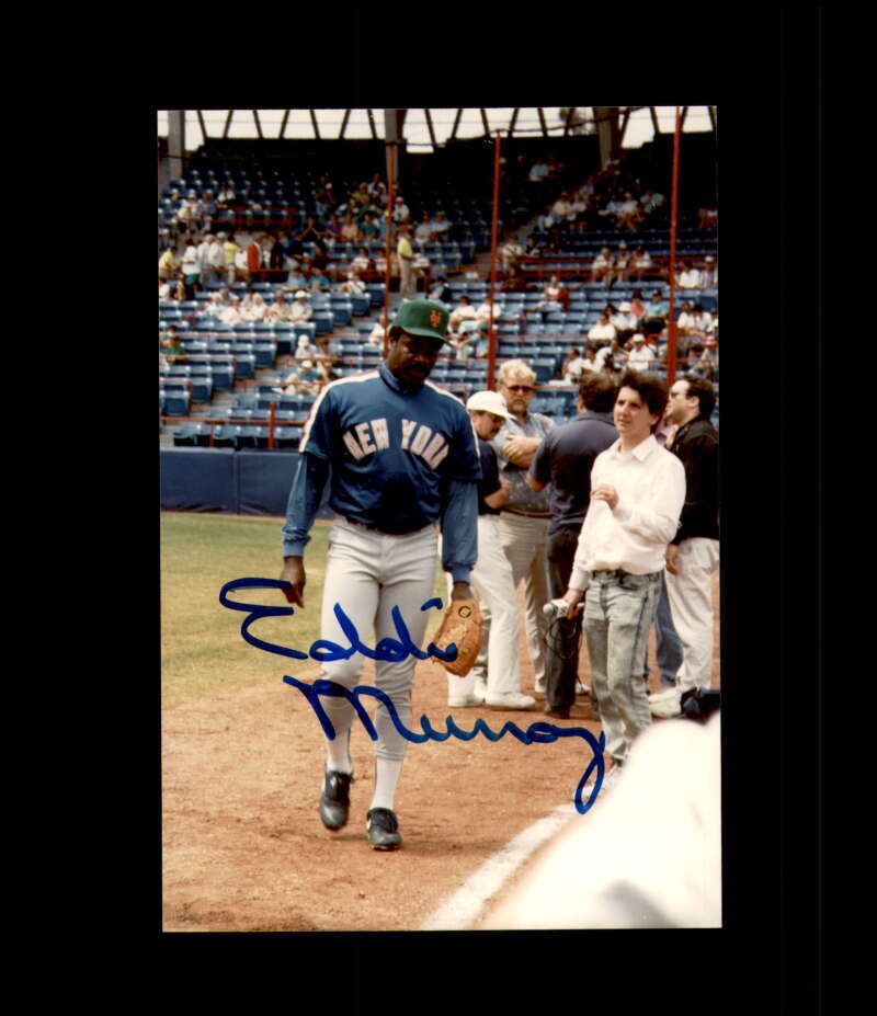 Eddie Murray JSA Coa Signed  Original 4x6 Photo Autograph Mets