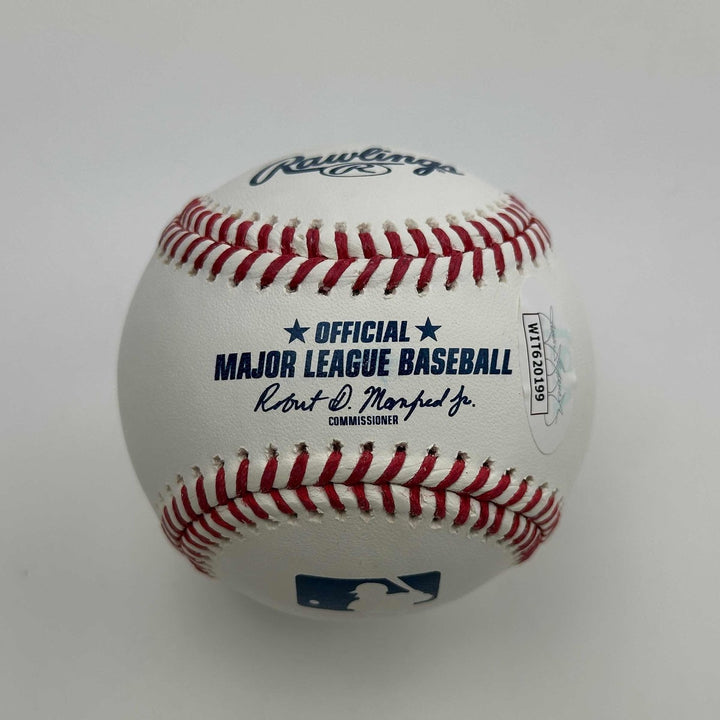 Autographed/Signed Wade Boggs Rawlings Baseball ROML JSA COA Auto