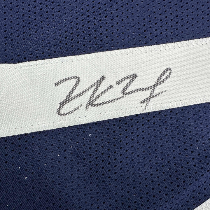 Autographed/Signed Zack Martin Dallas Thanksgiving Day Jersey Beckett BAS COA