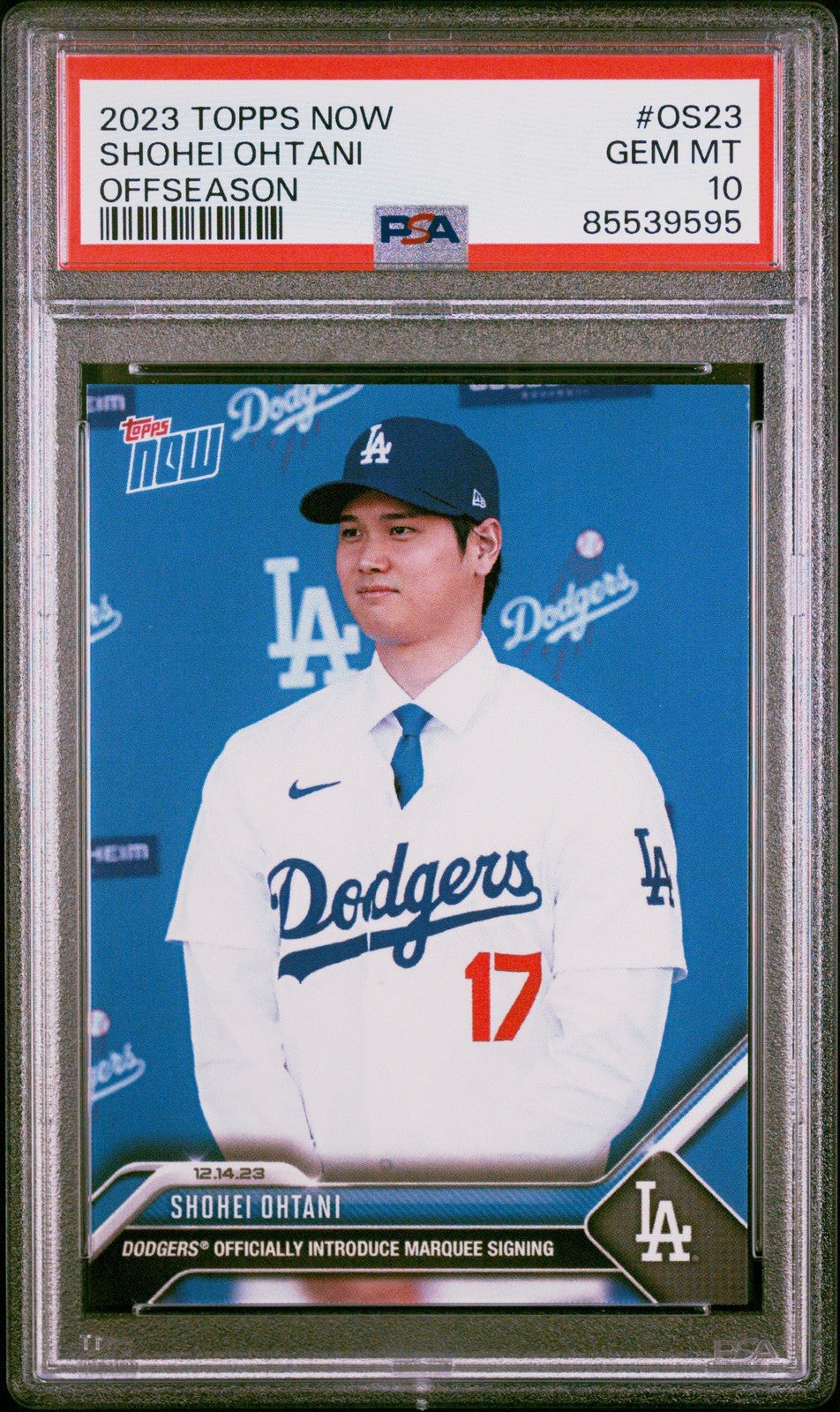 Graded 2023 Topps Now Shohei Ohtani #OS23 Offseason Card PSA 10 Gem