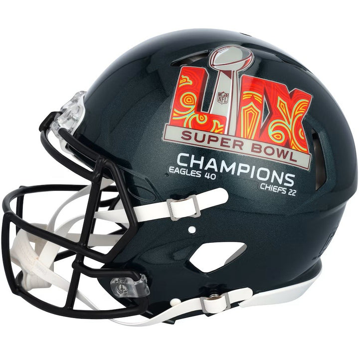 Devonta Smith Signed Eagles Super Bowl 59 FS Replica Speed Helmet Fanatics