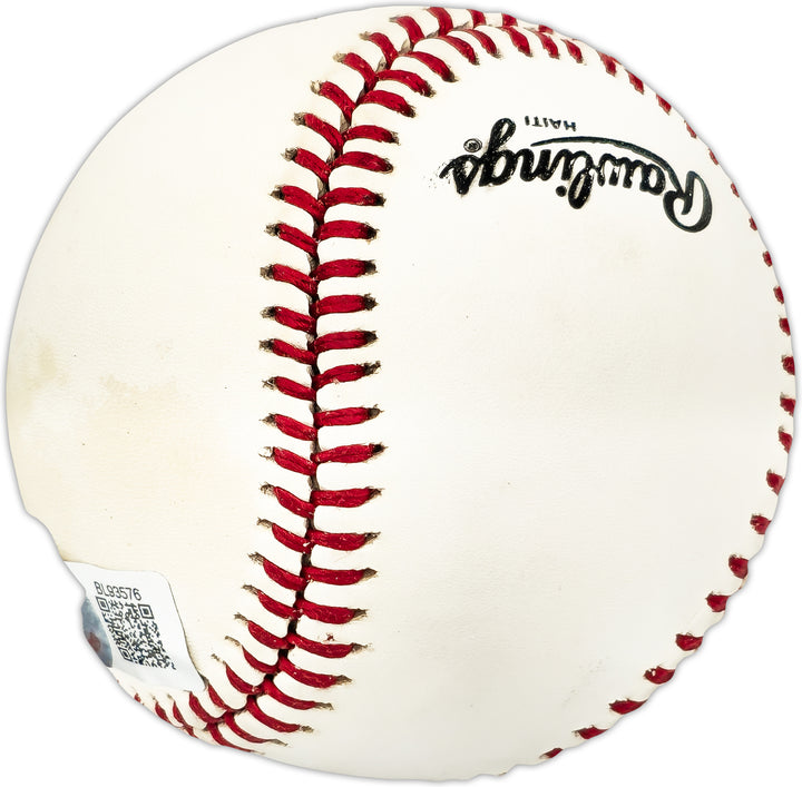Vicente Amor Autographed Signed NL Baseball Cincinnati Reds Beckett QR #BL93576