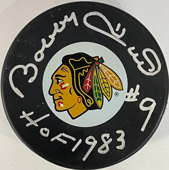Bobby Hull Autographed Official Chicago Blackhawks Puck