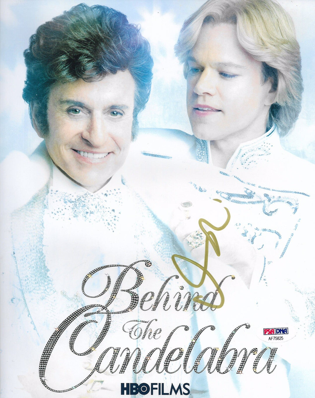 MATT DAMON SIGNED AUTOGRAPHED BEHIND THE CANDELABRA 8x10 PHOTO PSA/DNA H