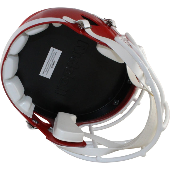 Tony Gonzalez Autographed Kansas City Chiefs F/S Helmet Beckett Witness 56409