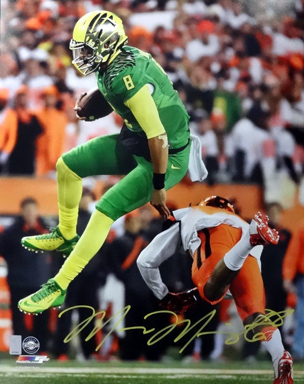 Marcus Mariota Signed 16x20 Photo Oregon Ducks MM Holo