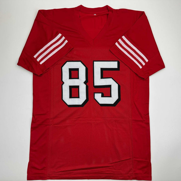 Autographed/Signed George Kittle San Francisco Red Alternate Jersey Beckett COA