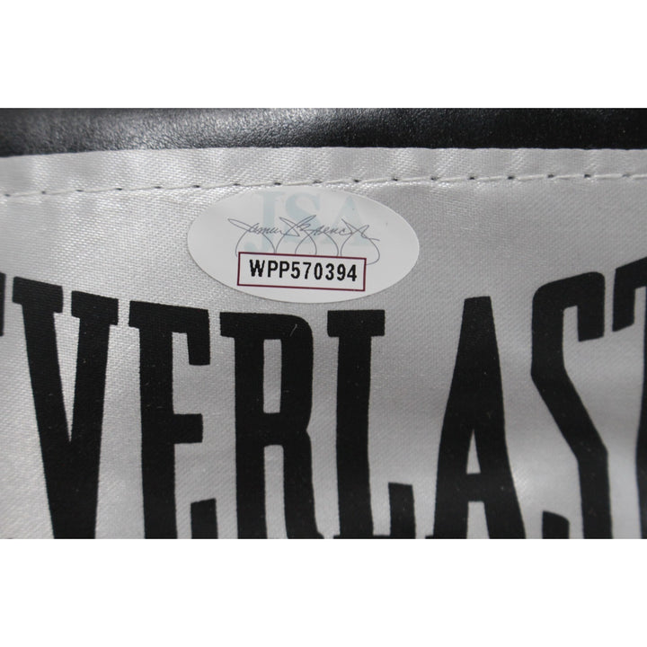 Michael Spinks Autographed/Signed Black Everlast LH Boxing Glove JSA 53558