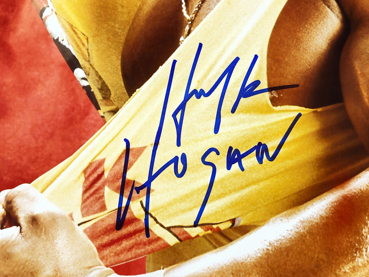 Hulk Hogan Autographed Signed 16x20 Photo WWE Beckett BAS QR