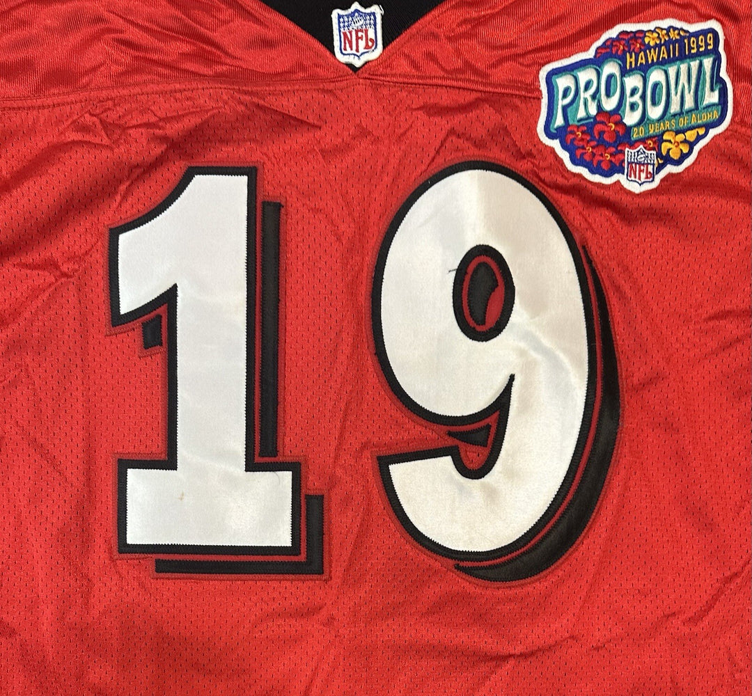 Keyshawn Johnson Jets AFC Wilson Authentic Game Used Issue Pro Bowl Patch Jersey