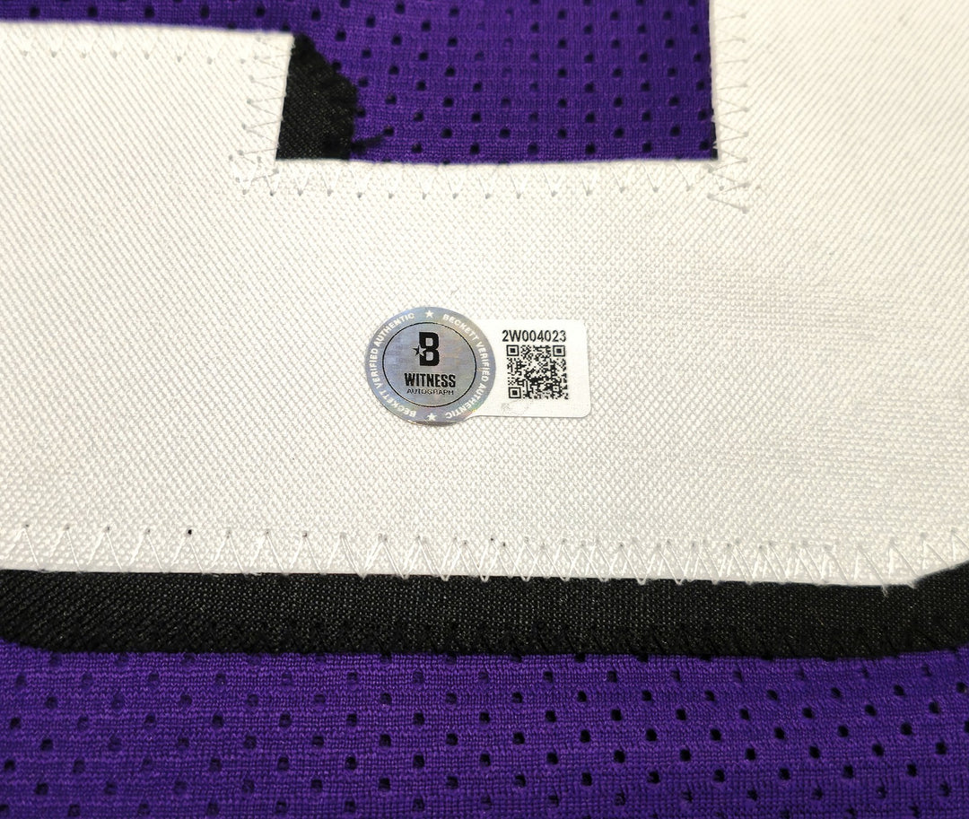 Phoenix Suns Steve Nash Signed Purple Jersey Beckett Witness