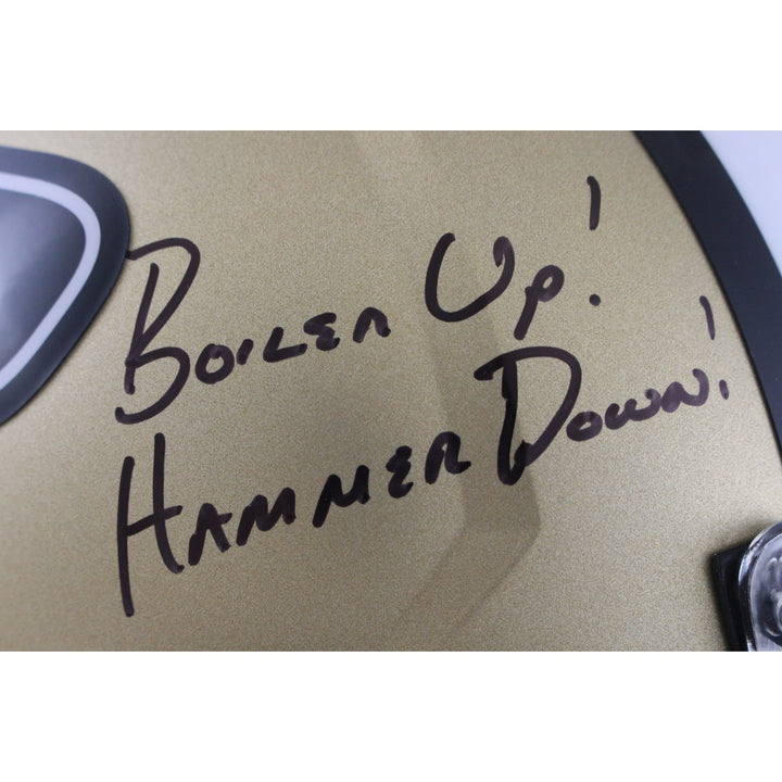 Mike Alstott Signed Purdue Boilermakers F/S Helmet Boiler Up Beckett 50171