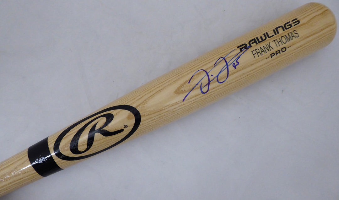 Frank Thomas Signed Blonde Rawlings Bat Chicago White Sox Beckett