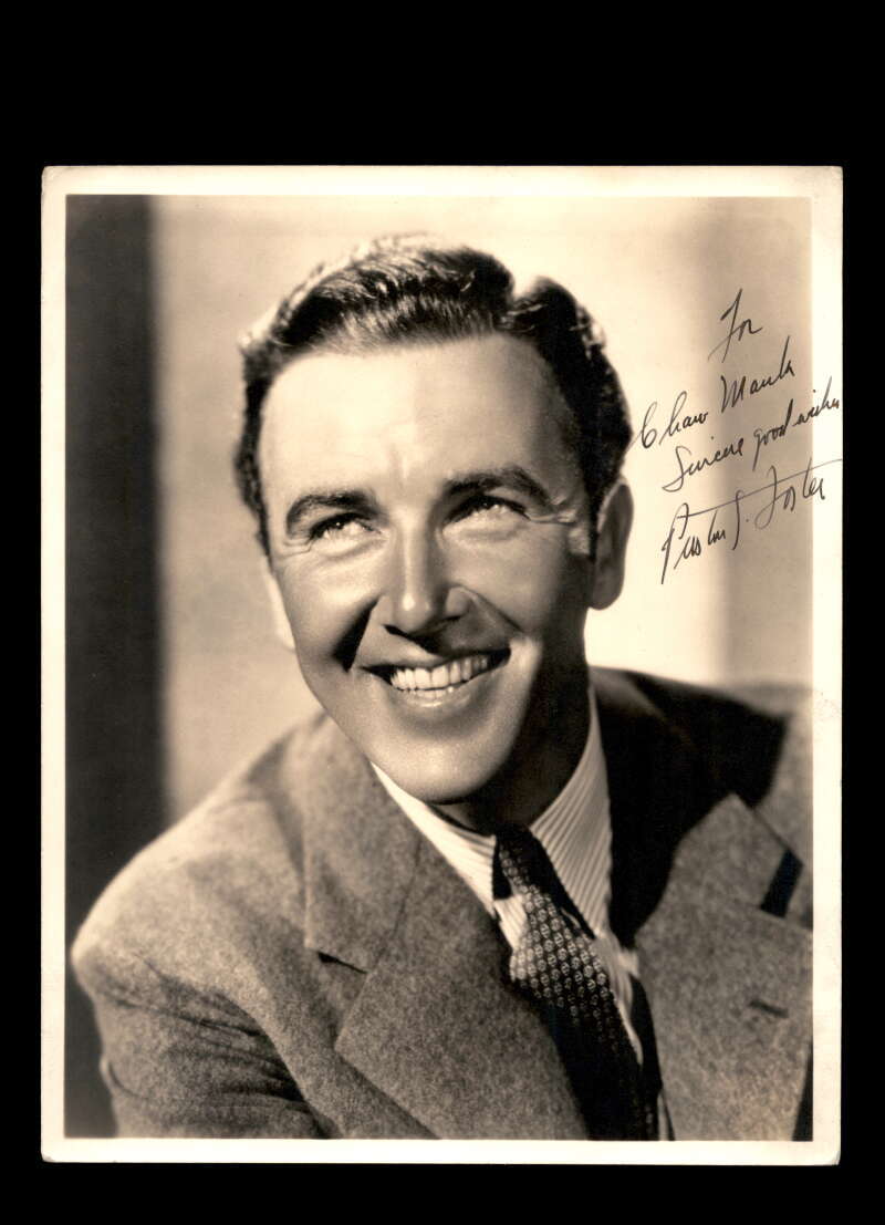 Preston Foster JSA Loa Signed 8x10 Photo Autograph