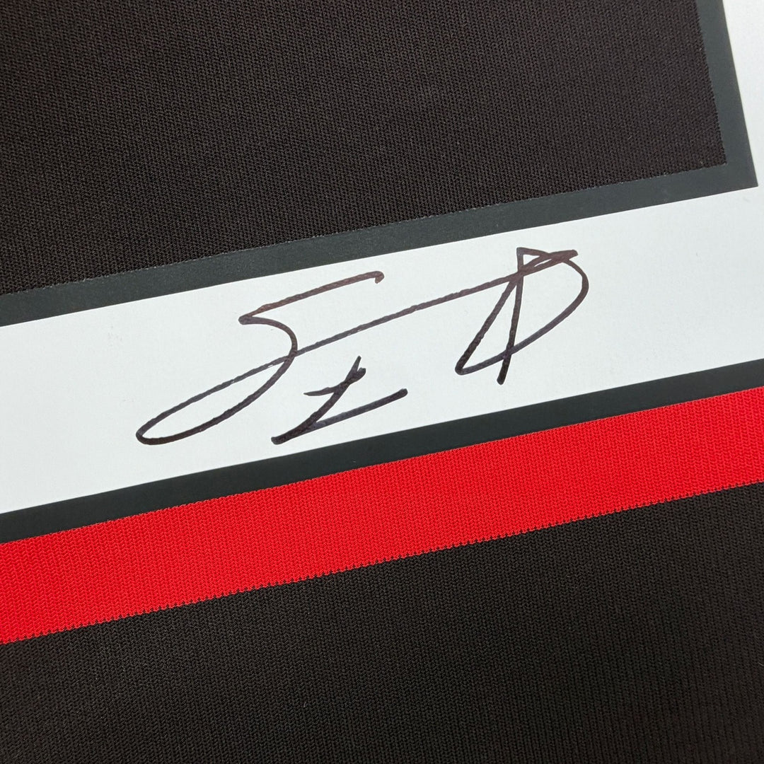 Autographed/Signed Andriy Shevchenko AC Milan Soccer Jersey Beckett BAS COA
