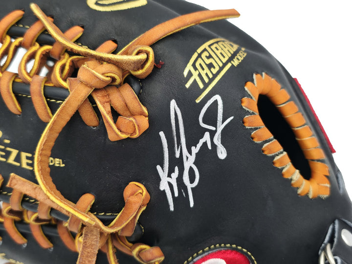 Ken Griffey Jr. Auto Black Rawlings Sig Model Fielding Glove Mariners Beckett
