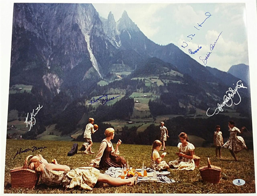 SOUND OF MUSIC Cast Signed 16x20 Photo (7) Image #2 Autos w/ Beckett BAS COA