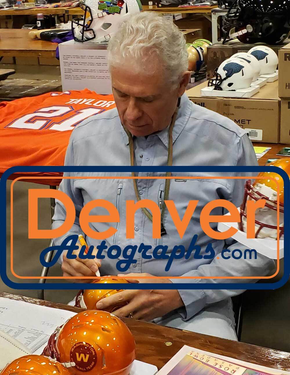 John Riggins Signed Washington Football Team Flash Mini Helmet Beckett 35589