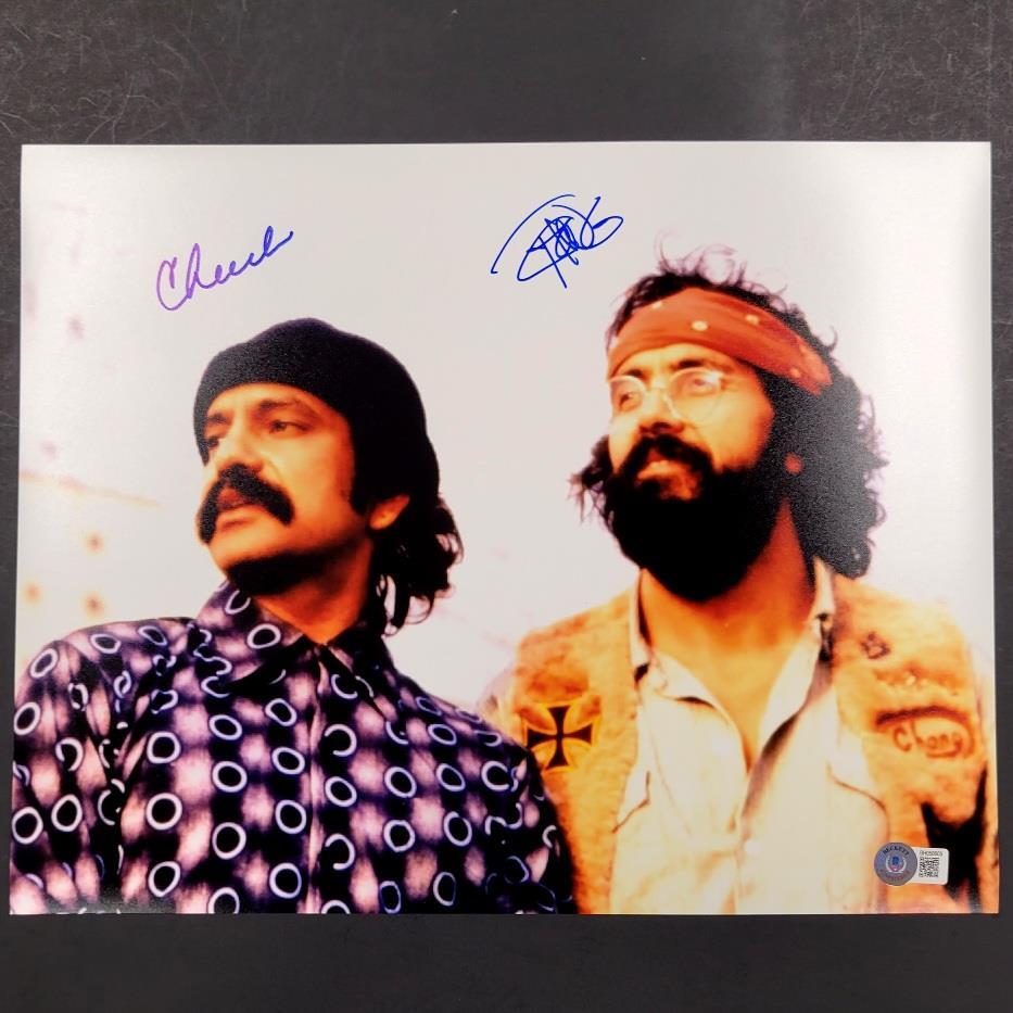 Cheech Marin and Tommy Chong signed 11x14 photo #7 (B) ~ Beckett BAS Holo