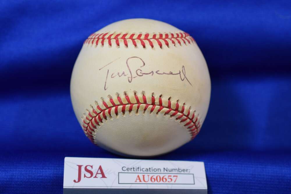 Tom Lasorda JSA COA Autograph National League Signed Baseball