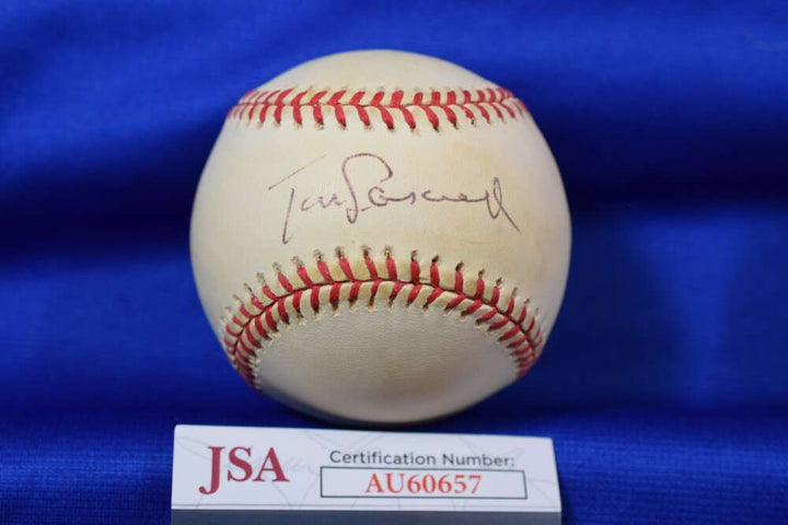 Tom Lasorda JSA COA Autograph National League Signed Baseball