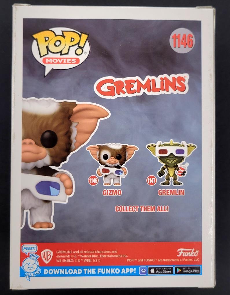Howie Mandel signed Gizmo Glasses Funko Pop! Gremlins autograph Beckett BAS Holo