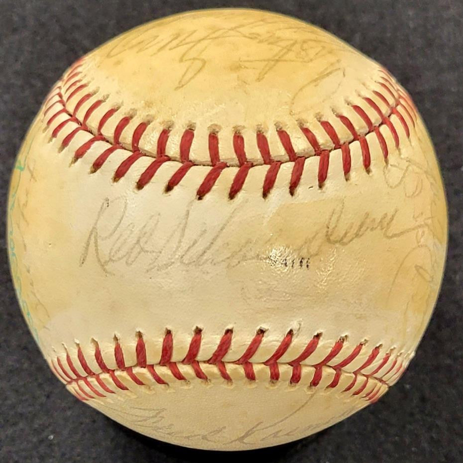 1976 St. Louis Cardinals (26) Team Signed Baseball Schoendienst Simmons ~ PSA