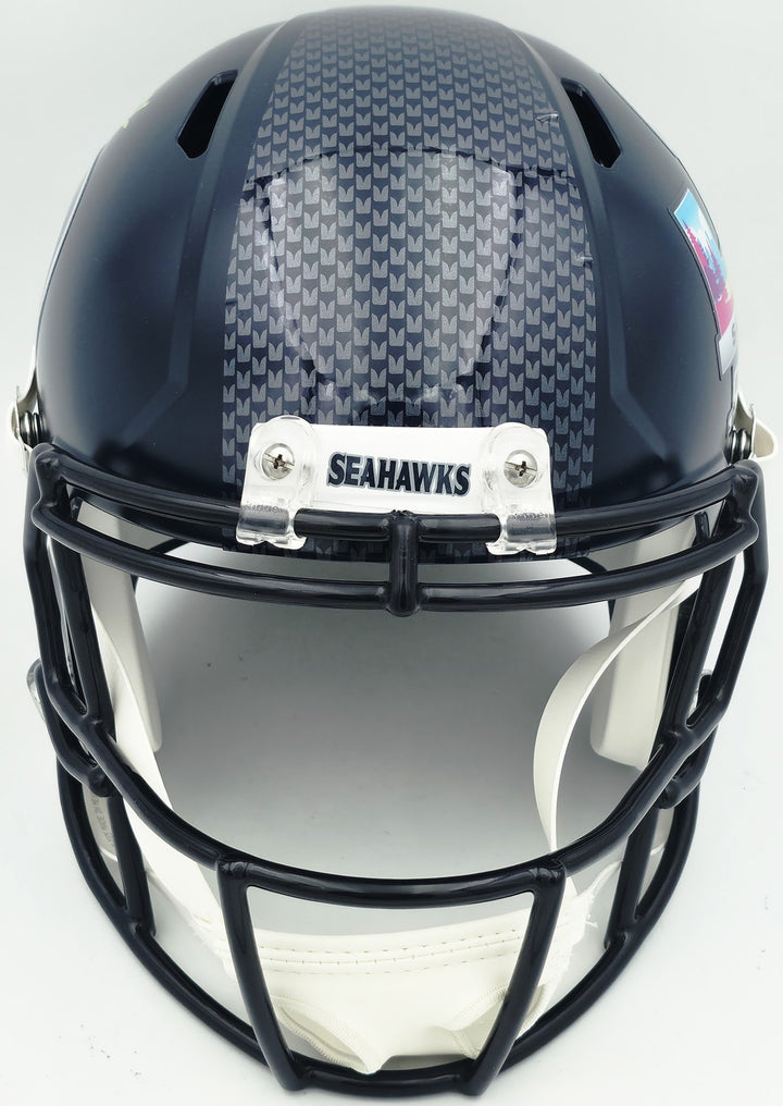 Byron Murphy II Signed Seahawks Blue SB LX Champions Logo Full Size Speed