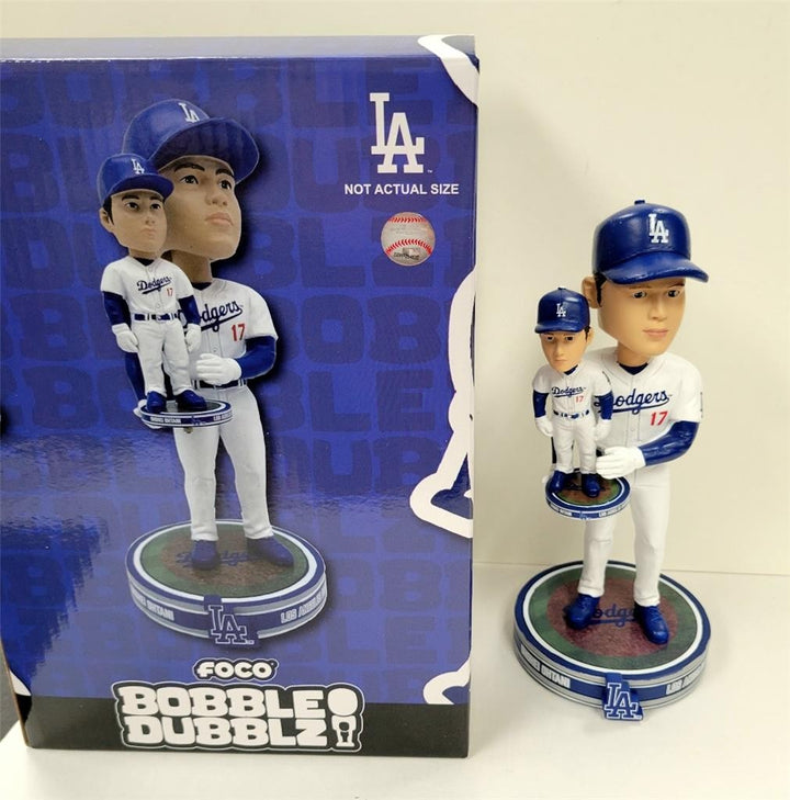 Shohei Ohtani LA Dodgers Bobble Dubblz FOCO bobblehead /866 New in Box NIB