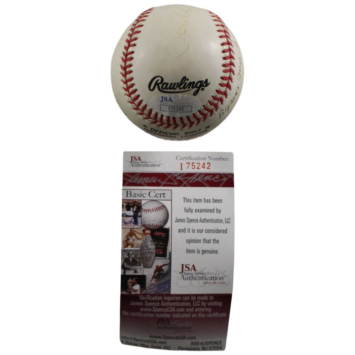 Double Duty Radclif Wilmer Fields +Johnson Signed Negro League NL Ball JSA 55948