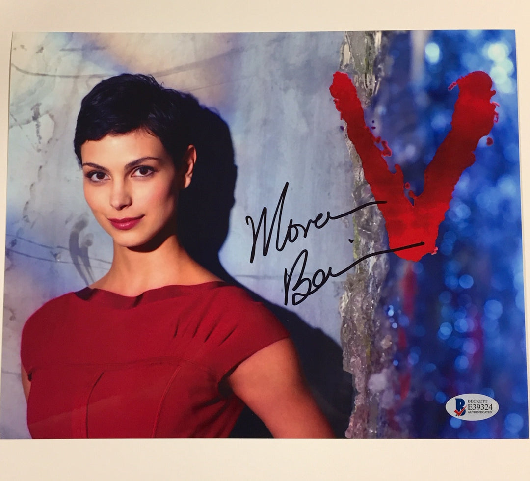 Morena Baccarin V Signed 8x10 Photo ~ Beckett BAS COA ~Firefly Homeland Deadpool