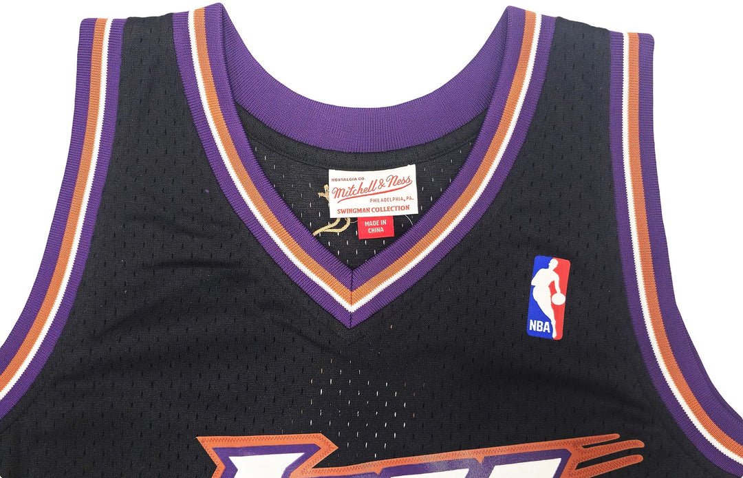 Jazz John Stockton Auto Black Auth Mitchell Ness 98-99 HWC Swingman Jersey L BAS