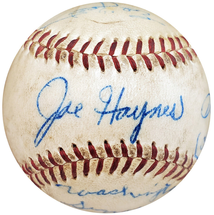 1955 Washington Senators Signed NL Baseball With 4 Total Signatures Joe Haynes